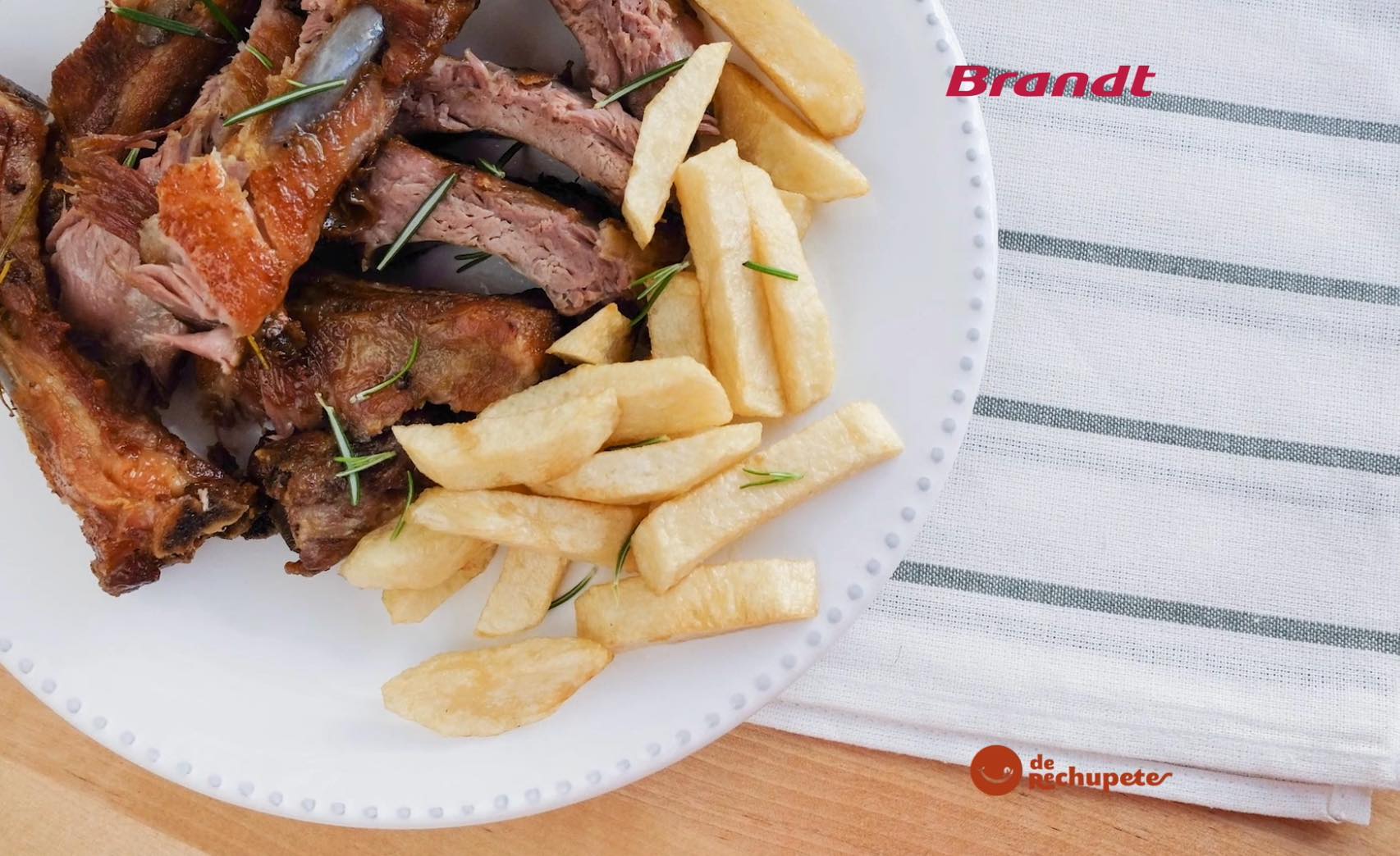 Receta Exp´res Brandt. Costillas asadas