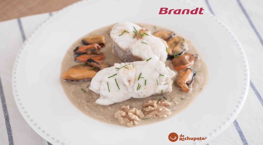 Receta Exprés Brandt: Rape en salsa de nueces
