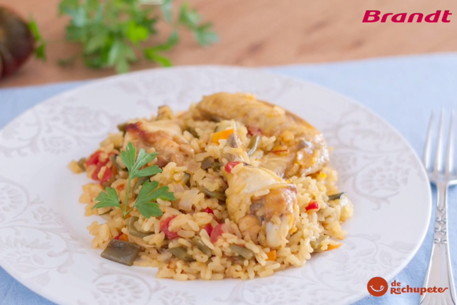 Receta Exprés Brandt: Arroz con pollo y verduras