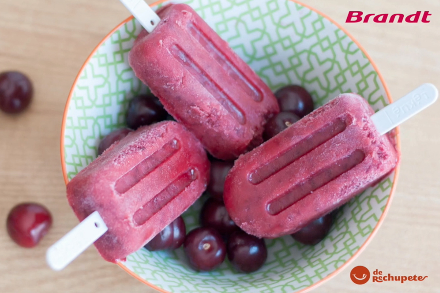 Receta Exprés Brandt: Polos de cerezas