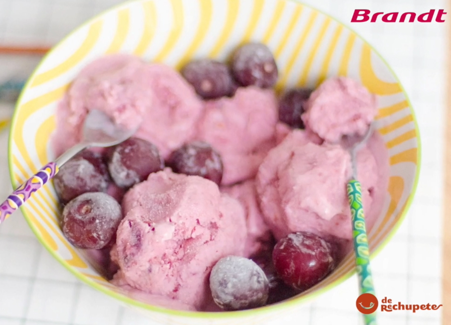 Receta Exprés Brandt: Helado de cerezas