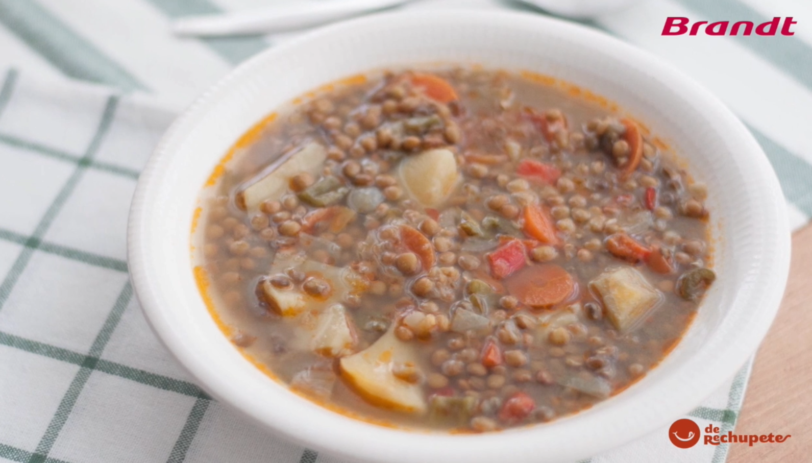 Receta Exprés Brandt: Lentejas vegetales